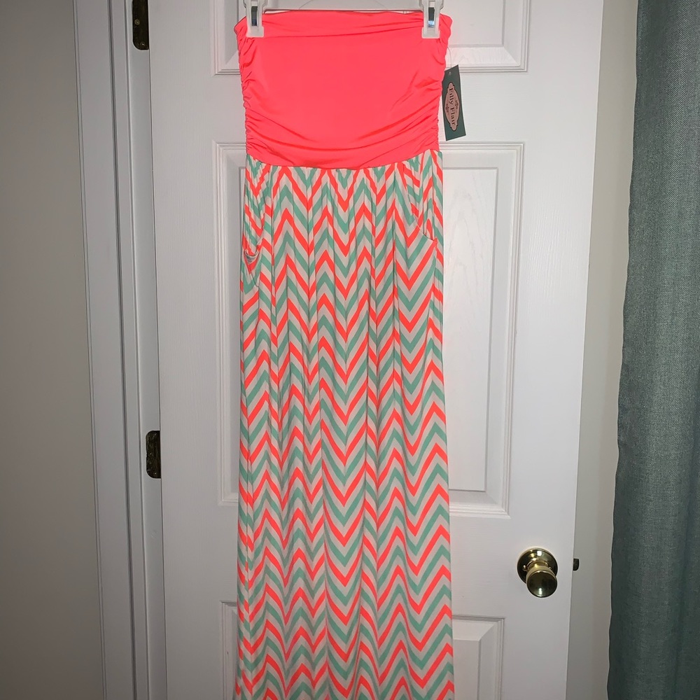 Filly flair tube top maxi dress